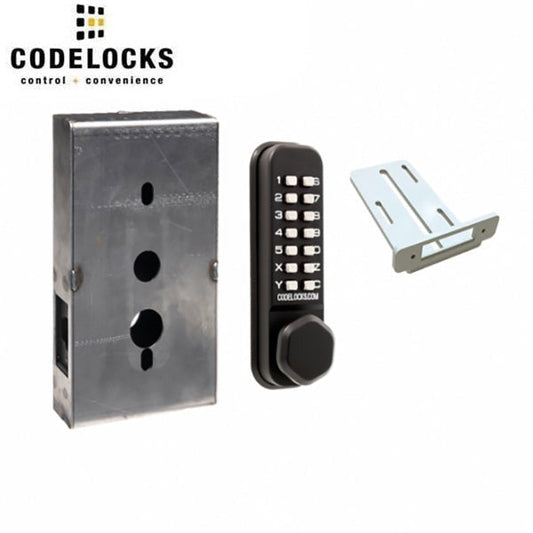 CodeLocks - CL255 Gate Box Kit - Mechanical Lock - Light Duty - Dual Backset Deadlatch 2 3/8" - 2 3/4" - Mortise Tubular Latchbolt Gate Box Kit - Holdback Feature - Optional Key Override - Optional Finish - Fire Rated - Grade 2