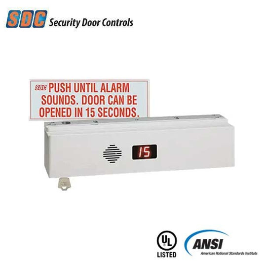 SDC - 1511S - Delayed Egress Single Magnetic Lock - Integrated - Surface Mount - 1650lbs - 12/24VDC - Aluminum - Grade 1