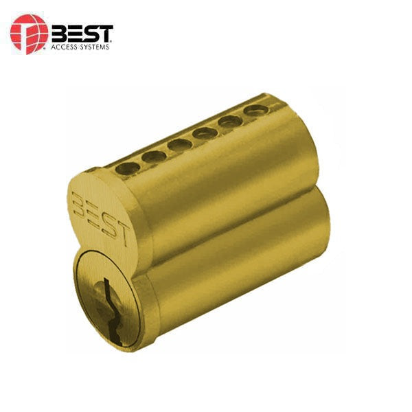 BEST - 1C6G1606 - Standard 6 Pin G Keyway - Uncombinated Core - Satin Brass