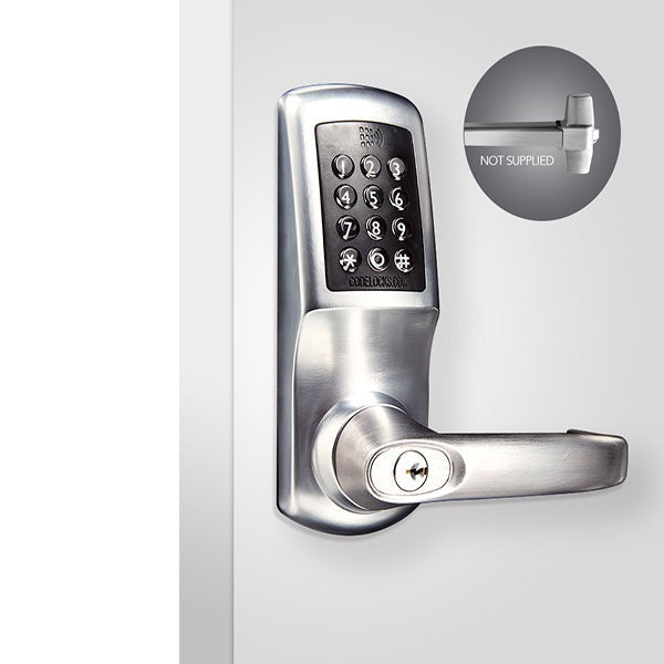 CodeLocks - CL5510 - Electronic Door Exit Trim - Heavy Duty - 2 3/4" Backset - Panic Access Kit - Optional SFIC Prep - Grade 2