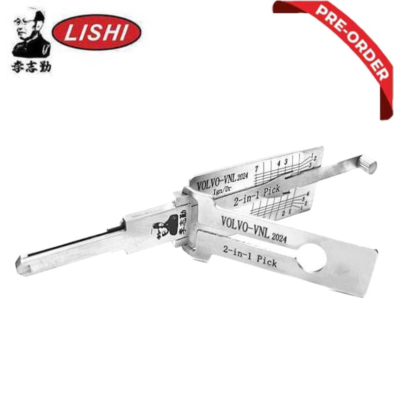 ORIGINAL LISHI - VNL-2024 Volvo / 7-Cut / Ignition/Door / 2-in-1 Pick & Decoder / AG (PRE-ORDER)