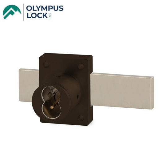 Olympus - 721DR - IC Core Deadbolt Cabinet Door Lock - BEST SFIC - 1-1/4" Cylinder Length - Long Bolt - Oil Rubbed Bronze - Optional Key Retaining - Optional High Security - Grade 1