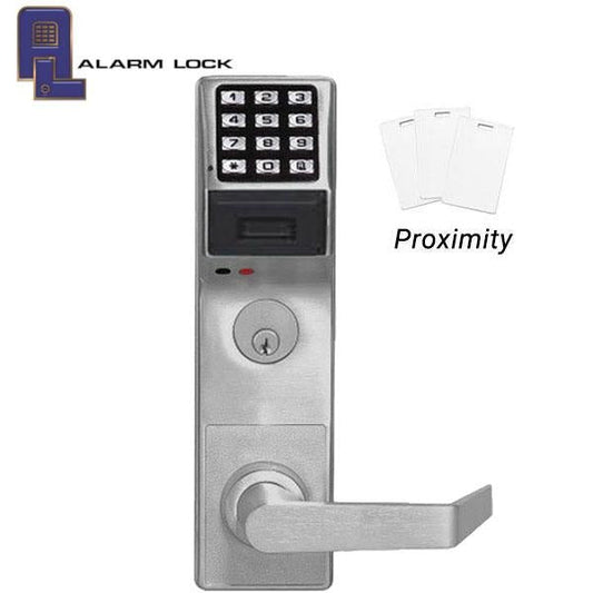 Alarm Lock Trilogy - PDL3500DBL - Deadbolt Digital PROX Mortise Lever Set w/ Audit Trail - Optional Handing - 26D - Satin Chrome