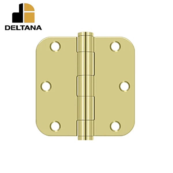 Deltana - 3-1/2" x 3-1/2" x 5/8" Radius Hinge - Heavy Duty - Optional Finish