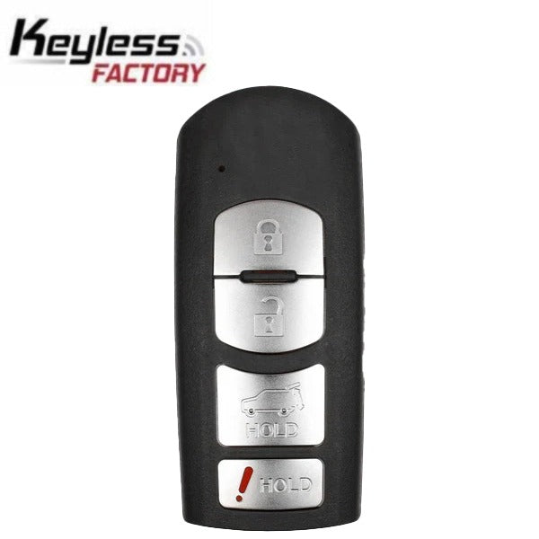 2010-2019 Mazda / 4-Button Smart Key SHELL / WAZSKE13D01 (SKS-MAZ-13D01-4B)