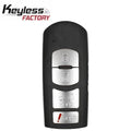 2010-2019 Mazda / 4-Button Smart Key SHELL / WAZSKE13D01 (SKS-MAZ-13D01-4B)