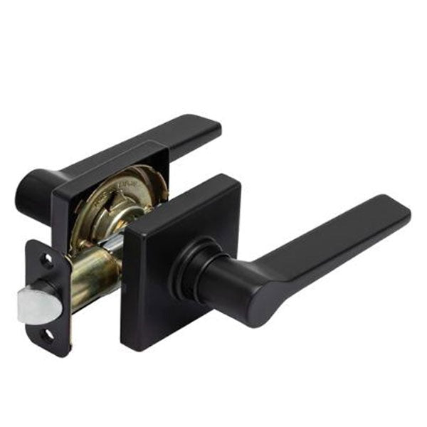 Cal-Royal - Challenger - Standard Duty Cylindrical Lever Set - Optional Function - "C" Keyway - Square Rose - Black - Grade 2