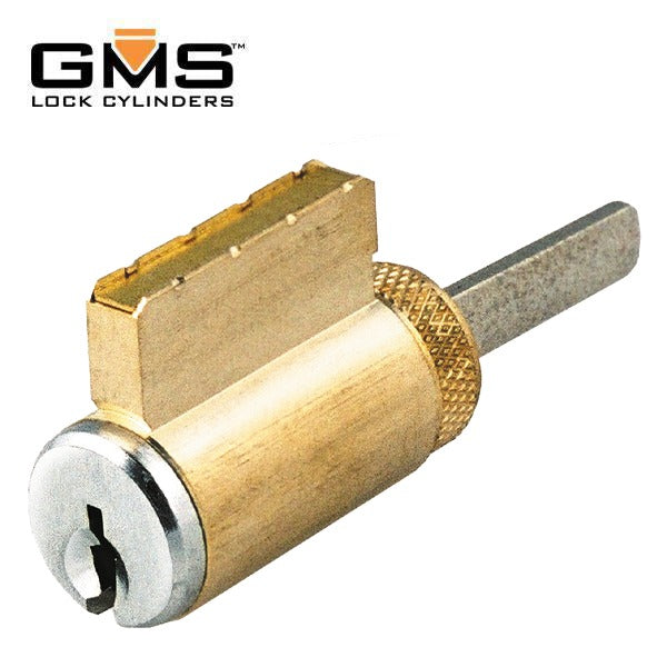 GMS KIK Cylinder w/ Multi-Tailpiece - 6-Pin - 0-Bitted - US26D - Satin Chrome