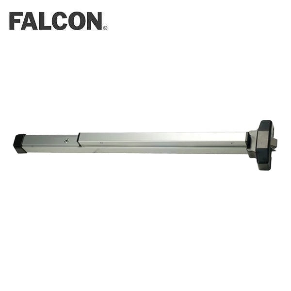 Falcon - 19-R-EO - Rim Type Pushpad Exit Device - Narrow Stile Pushpad - 48" - Exit Only - Non-Handed - US28 - Aluminum Painted - Grade 1