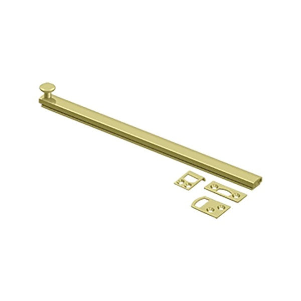 Deltana - 12" Surface Bolt - Concealed Screw - Heavy Duty - Optional Finish