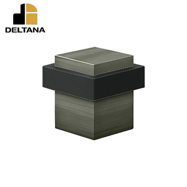 Deltana - Square Universal Floor Bumper 1-3/8" - Solid Brass - Optional Finish