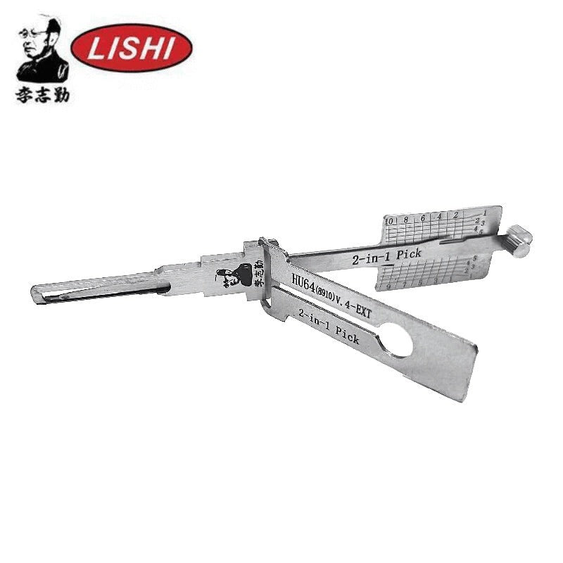 ORIGINAL LISHI - HU64-8910 V4 Mercedes Benz / 10-Cut / 2-in-1 Pick & Decoder / AG / Exterior