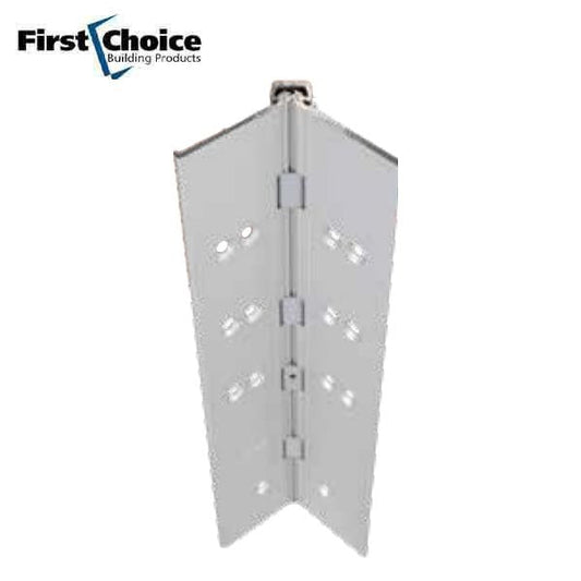 First Choice - Fully Concealed Continuous Hinges - Optional Sizing - 3/32" inset - Aluminum Finish