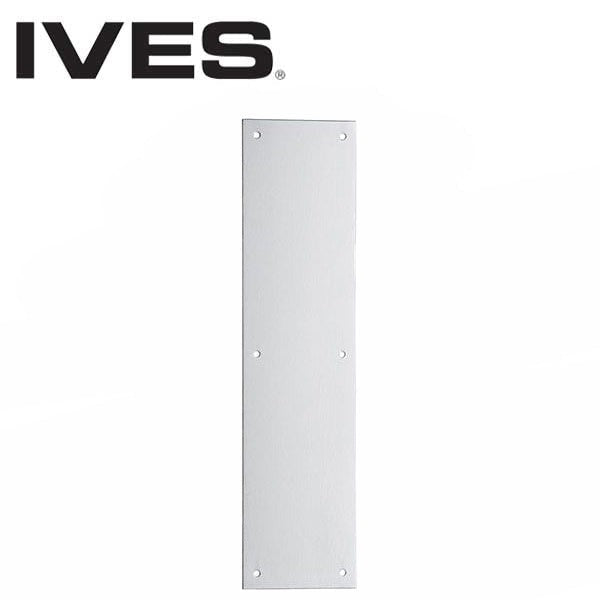 IVES - 8200 - Push Plate - 4" x 16" - US32D - Satin Stainless Steel