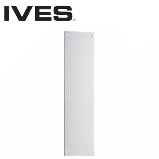 IVES - 8200 - Push Plate - 4" x 16" - US32D - Satin Stainless Steel