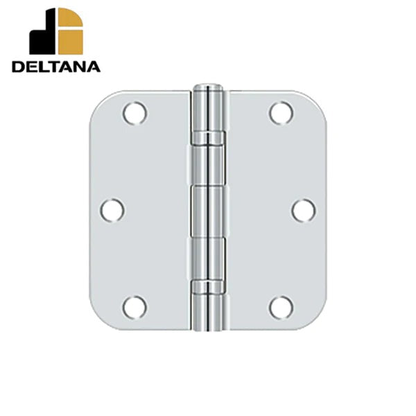 Deltana - 3-1/2" x 3-1/2" x 5/8" Radius Hinge - Ball Bearing - Optional Finish