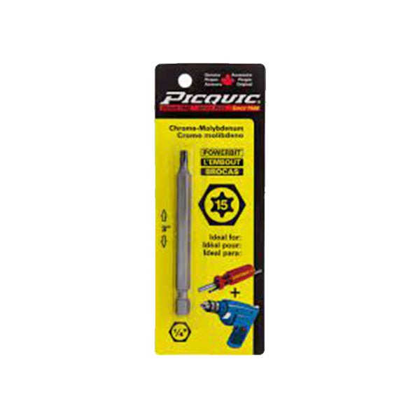 PICQUIC - 3" Length Powerbits - Optional Bit Sizes - Torx