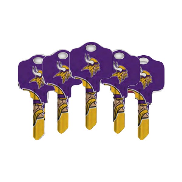 Ilco - NFL TeamKeys - Key Blank - Minnesota Vikings - KW1 (5 Pack)