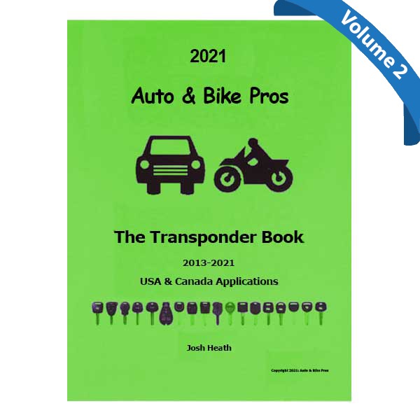 The Transponder Book - 2013-2021 - Volume 2 - Auto & Bikes Pros - Josh Heath