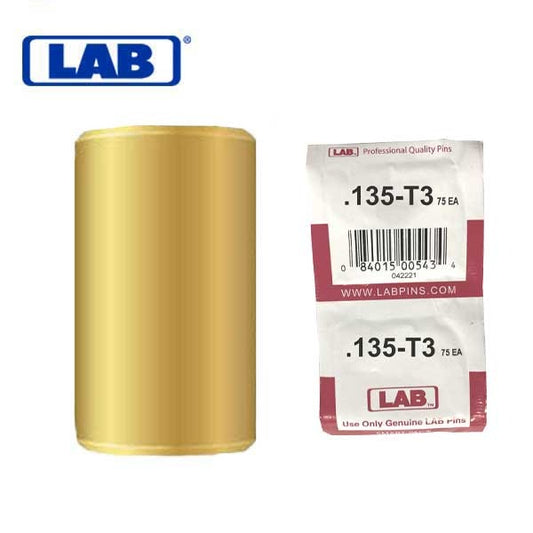 LAB - .003 - Universal Top Flat Pins - Size .135 - 135S43 - Smart-Pac of 150