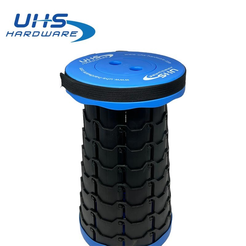 Telescopic Stool for Locksmiths - Portable and Collapsible - Over 300lbs Capacity - Blue