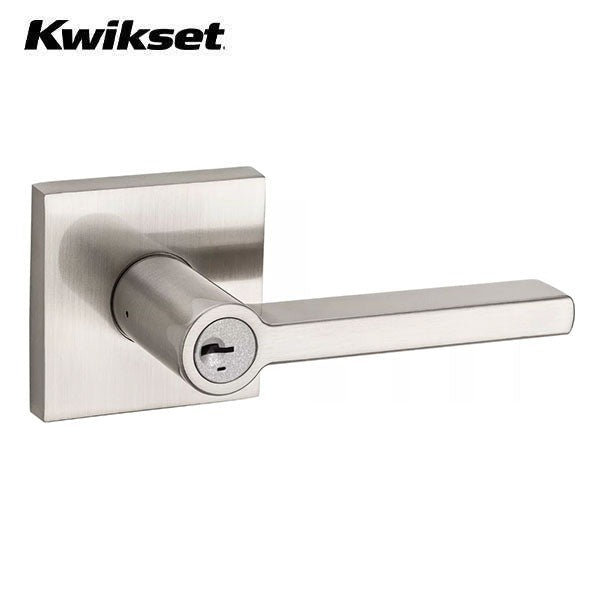 Kwikset - Halifax Lever Set - Square Rose - Optional Finish - Optional Function - SmartKey Technology - Grade 2
