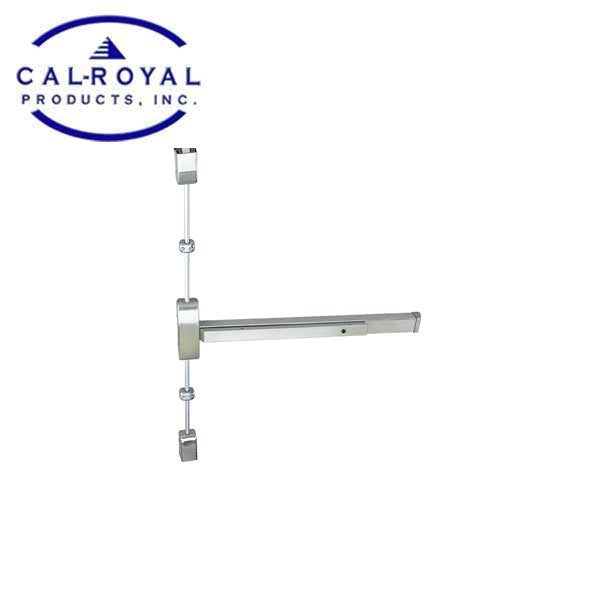 Cal-Royal - A9860V3684 - Surface Vertical Rod Exit Device - Stainless Steel - Optional Fire Rating - Grade 1