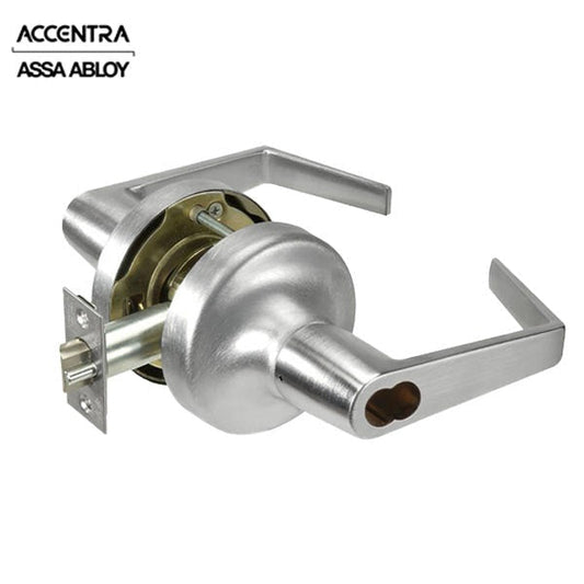 Accentra (Formerly Yale) - AU5307LN-ICLC-626 - Cylindrical Lock Lever Set - Augusta Lever - LFIC - 626 - Satin Chrome - Entrance - Grade 2
