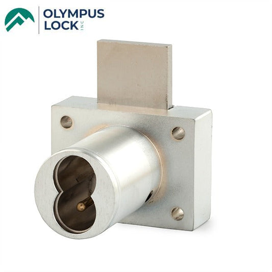 Olympus - 721DW - IC Core Deadbolt Cabinet Drawer Lock - BEST SFIC - 1-1/4" Cylinder Length - Polished Chrome - Optional Key Retaining - Optional High Security - Grade 1