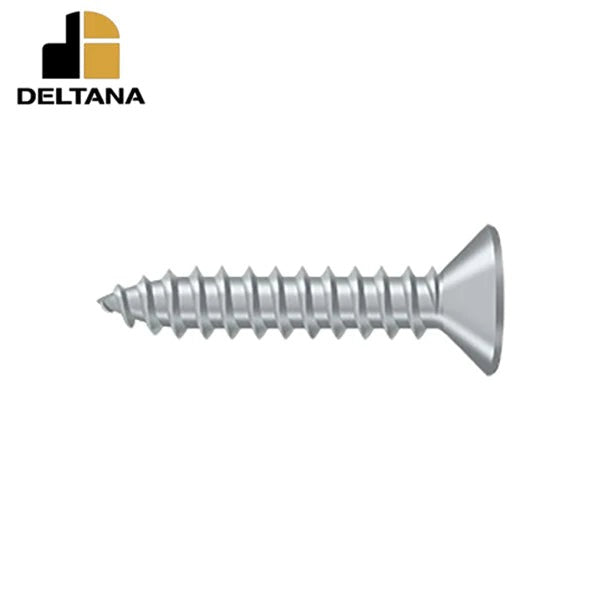 Deltana - Wood Screw - SB - #10 x 1" - Optional Finish