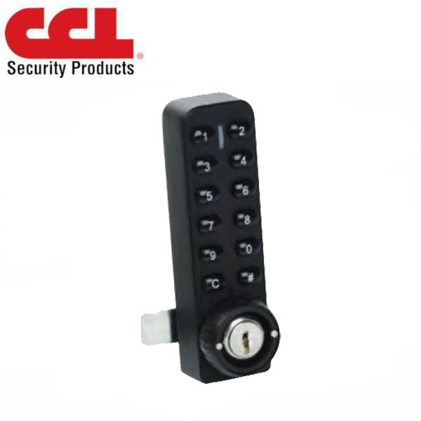 CCL - E903VMB - I-Lock Electronic Cabinet / Cam Lock - Vertical - Multiple User Mode - 12 Buttons - Black