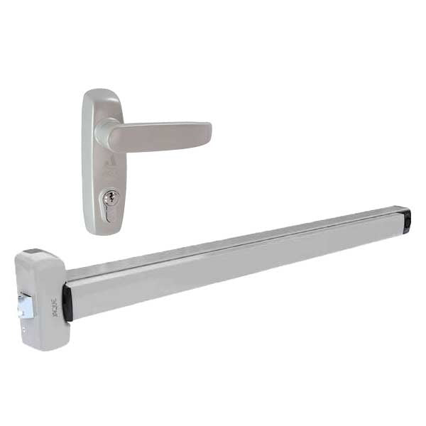 GAAB - T300-04 & T800M14B - Panic Exit Device and Lever Exit Trim - Modular and Reversible - for 33" Single Doors - Single Doors - Satin Chrome