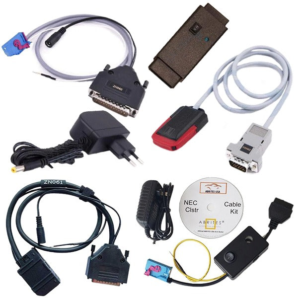 ABRITES - AVDI - VAG KEY Programming Bundle - VN003 + VN006 + VN009 And Adapter Cables