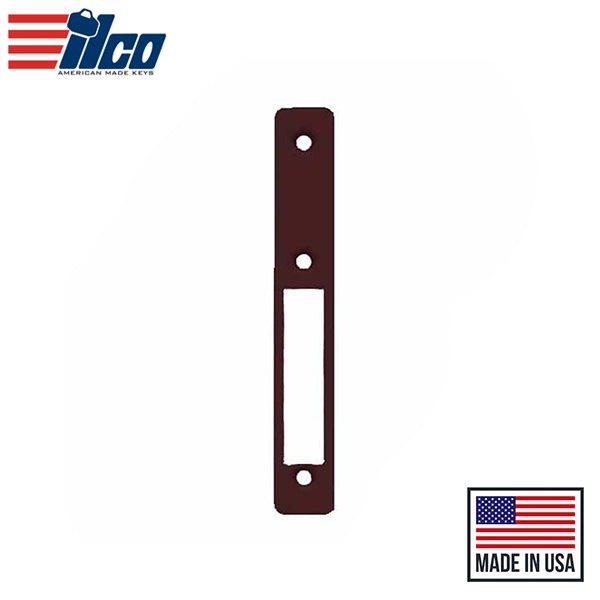 Ilco - Faceplate - Deadbolt - Bevel - Left Hand - 313 - Dark Bronze