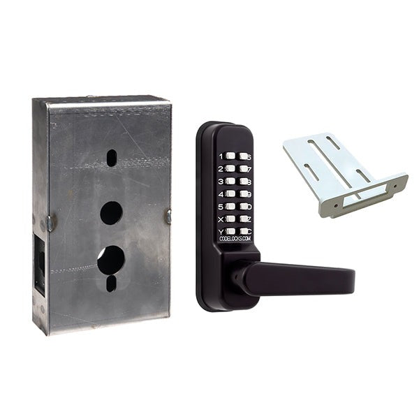 CodeLocks - CL410 Gate Box Kit - Mechanical Lock - Medium Duty - Tubular Latch Bolt Gate Box Kit - Optional Finish
