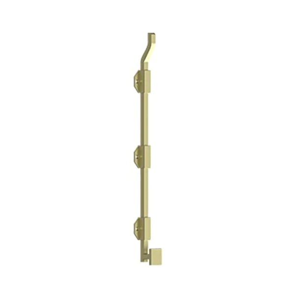 Deltana - 18" Modern Offset Surface Bolt - Heavy Duty - Solid Brass - Optional Finish