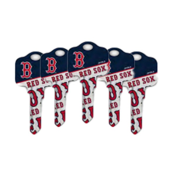 Ilco - MLB TeamKeys - Key Blank - Boston Red Sox - SC1 (5 Pack)