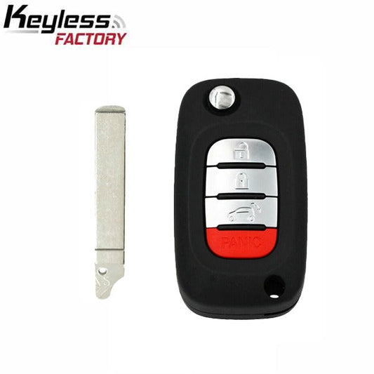 2015-2017 Smart Fortwo Forfour (W453) / 4-Button Flip Key / VA2 / CWTWB1G767 / 434 MHz (AFTERMARKET)