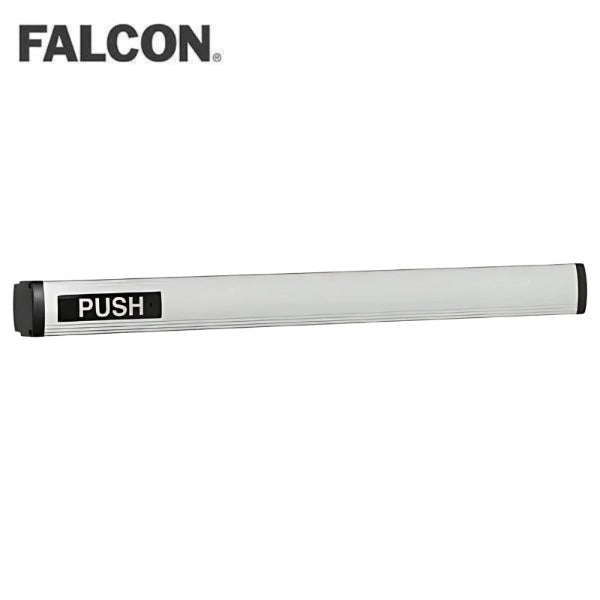 Falcon - 1490 - Concealed Vertical Rod Touchbar Exit Device 36 In. - Exit Only - Electric Latch Retraction - RHR - Satin Aluminum Clear Anodized - US28 Finish