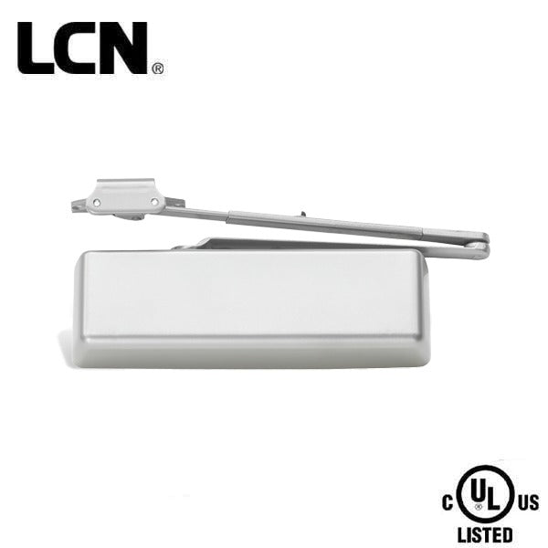 LCN - 4040XP - Hydraulic Door Closer - Regular Arm - Non-Handed - Size 1-6 - Plastic Cover - Aluminum - Grade 1