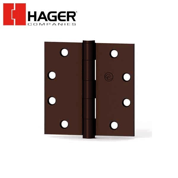 Hager - EC 1100 - Full Mortise - 5-Knuckle - Plain Bearing - Standard Weight - 4.5" x 4.5" - Optional Finish - Optional Pin Function