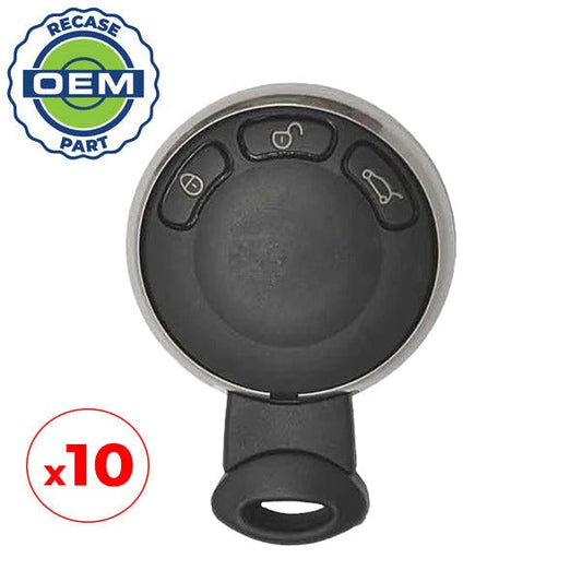 10 x 2006-2014 Mini Cooper / 3-Button Smart Key / PN: IYZKEYR5602 / KR55WK49333 (OEM Recase)