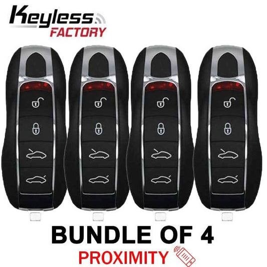 4 x 2010-2017 Porsche / 4-Button Smart Key / KR55WK50138 / Porsche Entry System / 315 MHz (AFTERMARKET) (Bundle of 4)