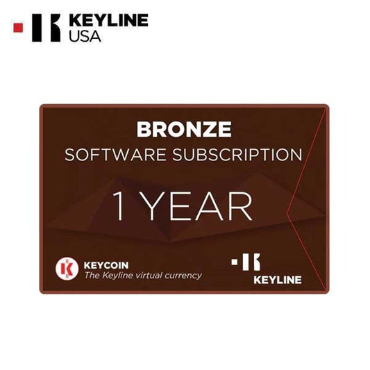 Keyline - Bronze Software Subscription - 1 Year of Updates for Keyline Electronic Key Cutting Machines