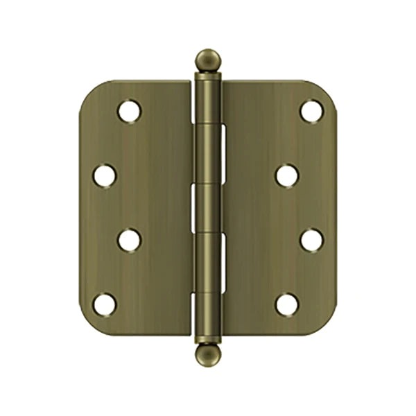 Deltana - 4" x 4" x 5/8" Radius Hinge - w/ Ball Tips - Optional Finish