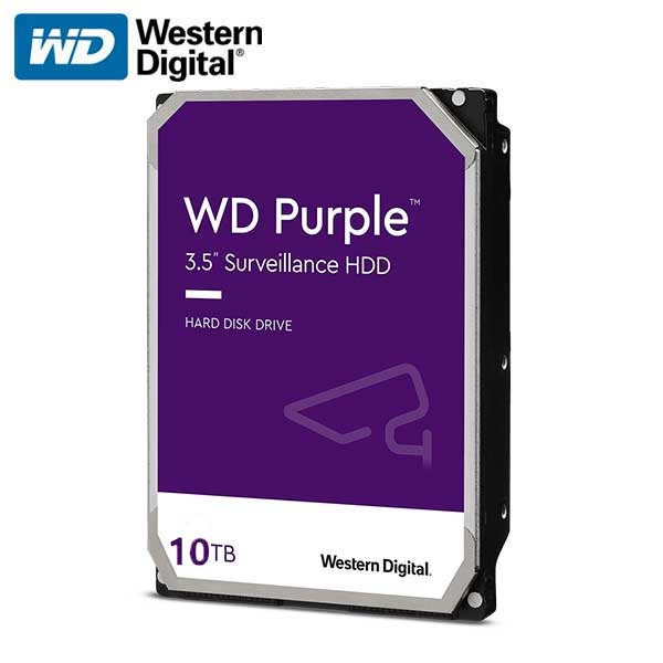 Western Digital / Surveillance Hard Drive / 10 TB / WD101PURP
