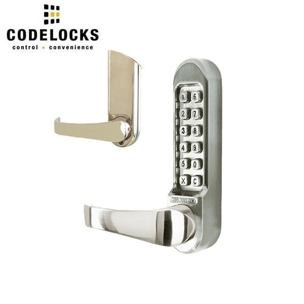 CodeLocks - CL550 - Mechanical Lock - Heavy Duty - 2 3/4" Backset - Mortise Lock - Stainless Steel