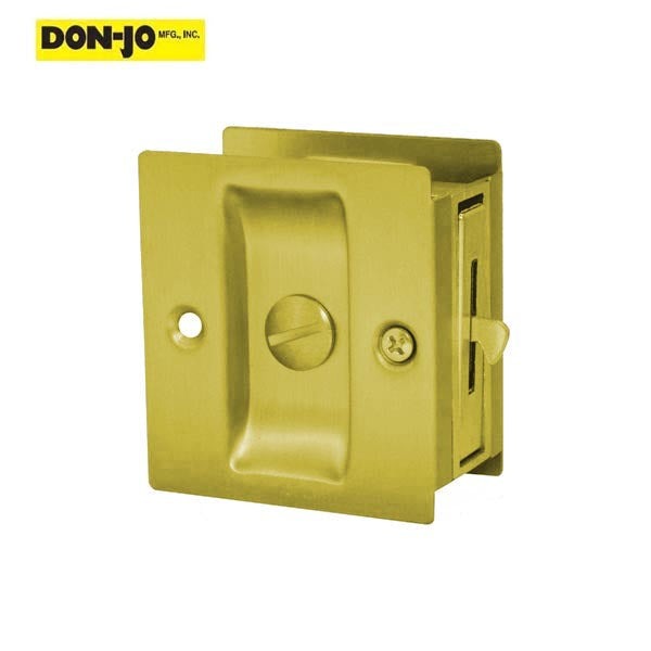 Don-Jo - PDL 101 - Pocket Door Lock - 2-1/2" Width - Optional Finish