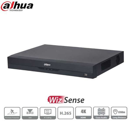 Dahua / HDCVI DVR / 16 Channels / Analytics+ / 1U / Penta-brid / 8MP / 4K / 4TB HDD / DH-X82B3A4