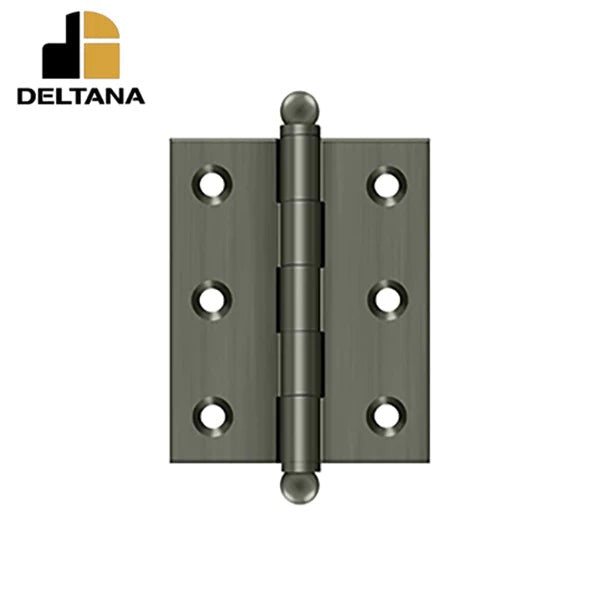 Deltana - 2-1/2" x 2" Hinge - w/ Ball Tips - Optional Finish